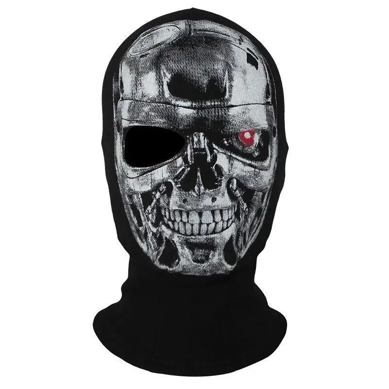

New The Terminator Type 2 Balaclava Mask Cosplay Face Hood Halloween CS Biker