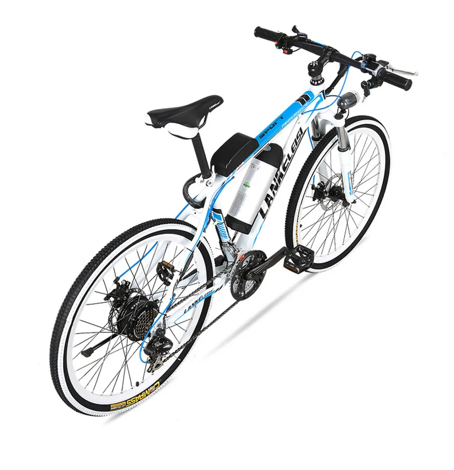 Sale LANKELEISI electric bicycle 26 inch 36/48V Aluminum Alloy lithium electric bike adult mountain bike 31