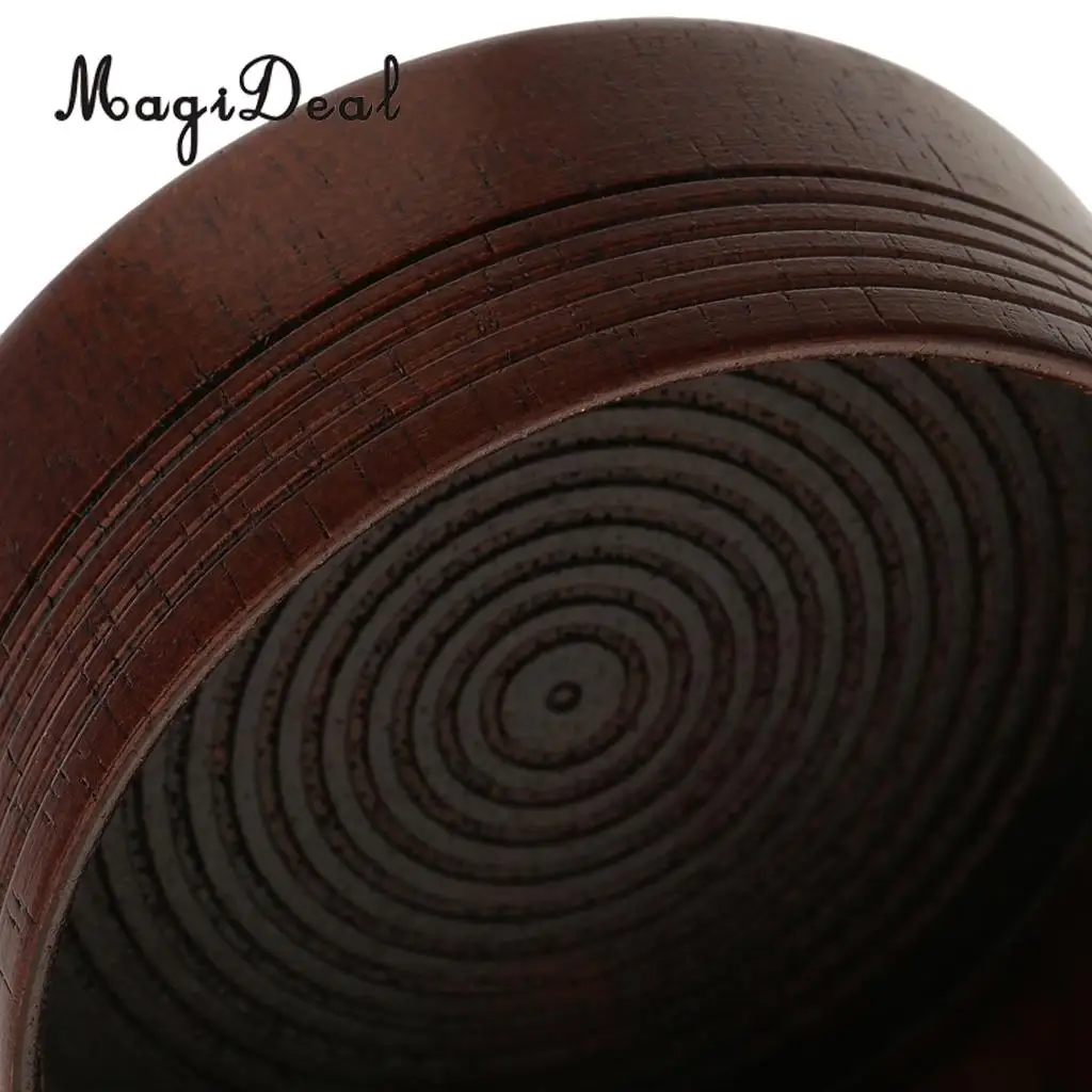 Natural Wooden Handle Shaving Brush + Wood Mug Cup Bowl Set for Men Barber