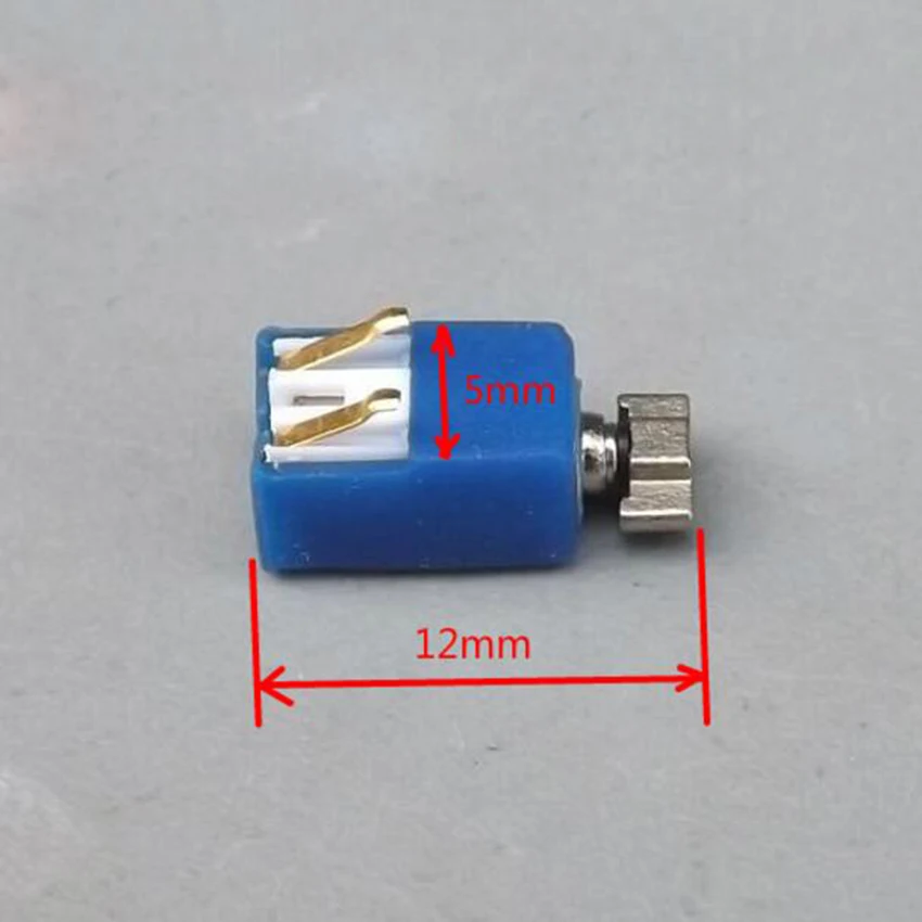 12mm Micro Vibration Motor with Shrapnel 3V 3.7V Small Mini Hollow Cup Motors for DIY Model Brush Car