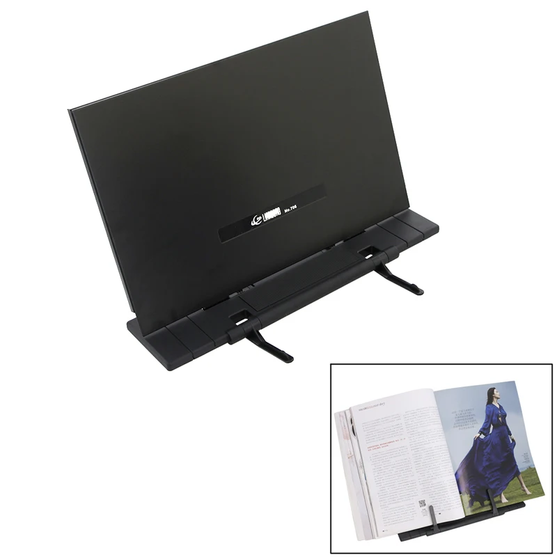 

1 PC 28cm x 23cm New Steel Adjustable tilt Portable Reading Book Stand Document Reader Holder