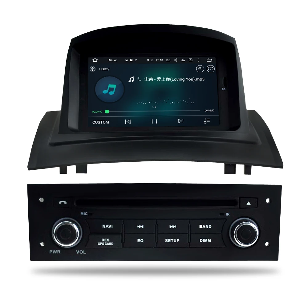 Головного устройства для Renault Megane 2 Fluence 2002 2008 Android 8 0 стерео dvd плеер gps навигации 4