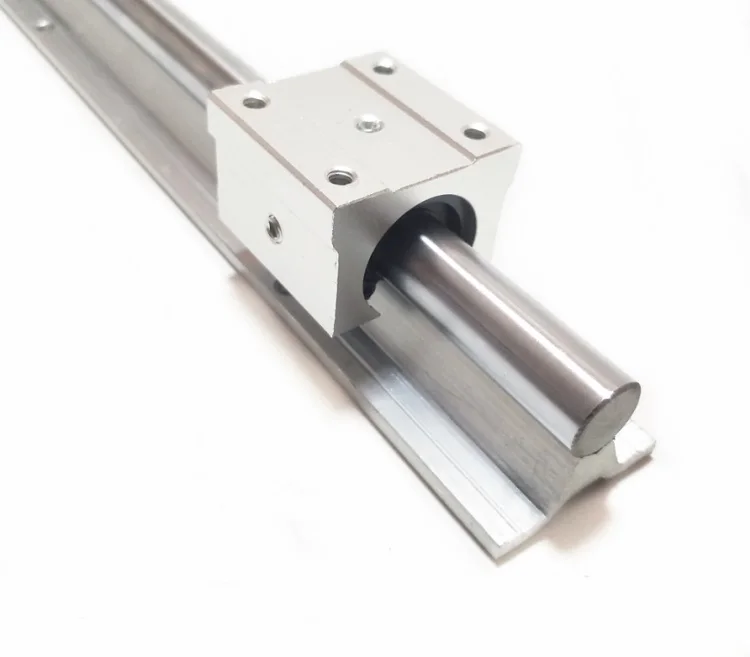 2pcs SBR12 600mm support linear guide rail+ 4pcs SBR12UU linear bearing sliding blocks for CNC router