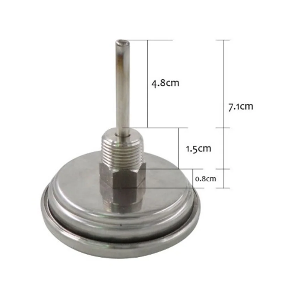 Бесшовных bi-метал-термометр " лицо и 2" зонд, самогон 1/" MNPT 0~ 220F градусов виноделия Homebrewing пюре