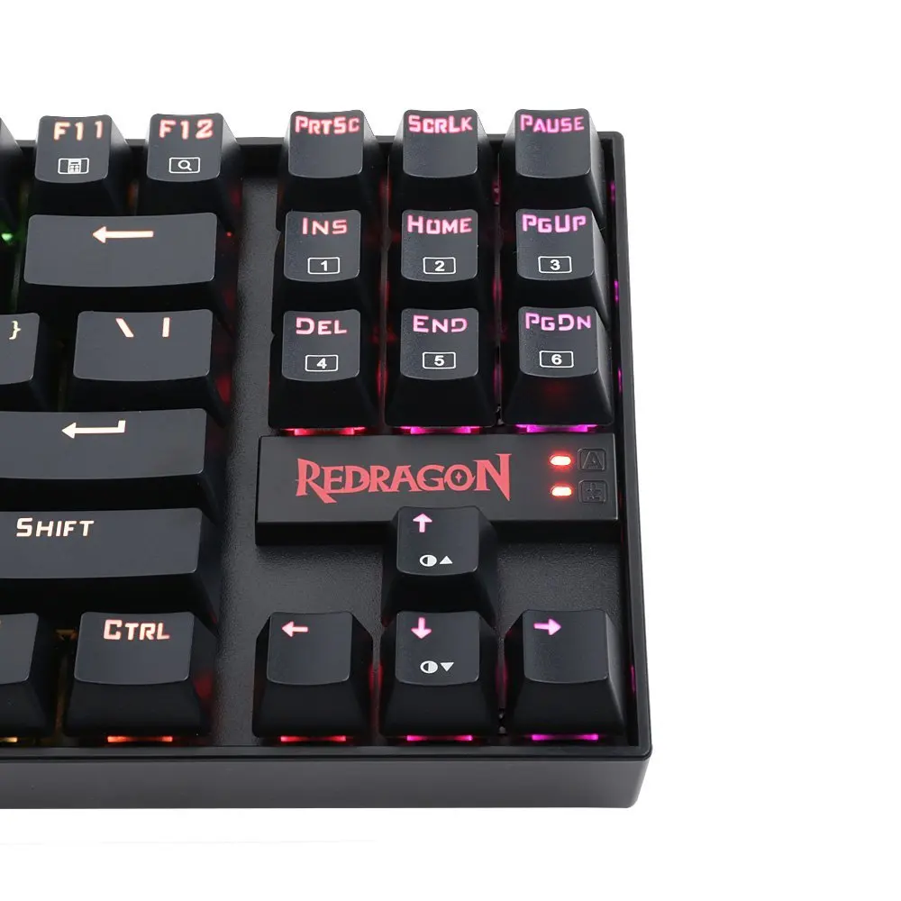 Redragon K552RGB KUMARA K552 RGB подсветка Механическая игровая клавиатура 87 клавиш синие переключатели клавиатура с подсветкой для геймера