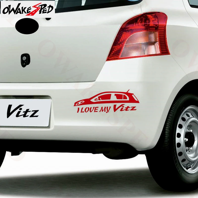 Стайлинг автомобиля I love my Vinyl stickers Auto Body декор для оконного стекла Sticker Toyota Vitz Yaris