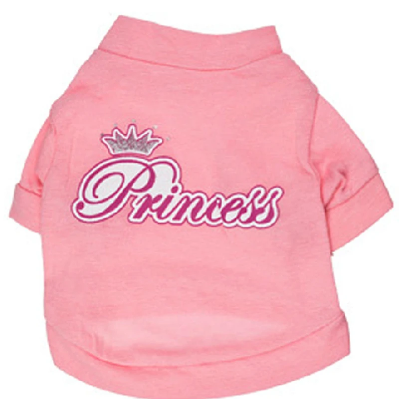 Fashion Dog Vest Clothing Cheap Dog Clothes Summer Cotton Soft Puppy Cat Princess T Shirt Coat