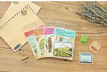 

MIDORI TRAVELER'S Vintage Travel Tag Retro Book Sticker Pack