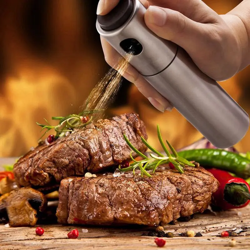 

Stainless Steel Oil Spray Pump Fine Bottle Oil Sprayer Pot Cooking Roast Bake Oil Bottle Tools Oil Dispenser