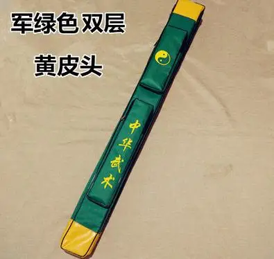 109 см Oxford doulbe слой нож Тай Чи Кунг-фу сумка боевые искусства меч сумки два слоя ушу - Цвет: green 2