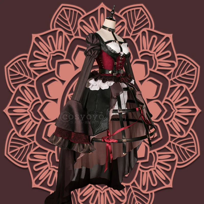 Костюм для косплея Love SINoALICE Alice длинное платье костюм с умеренной Элис красным