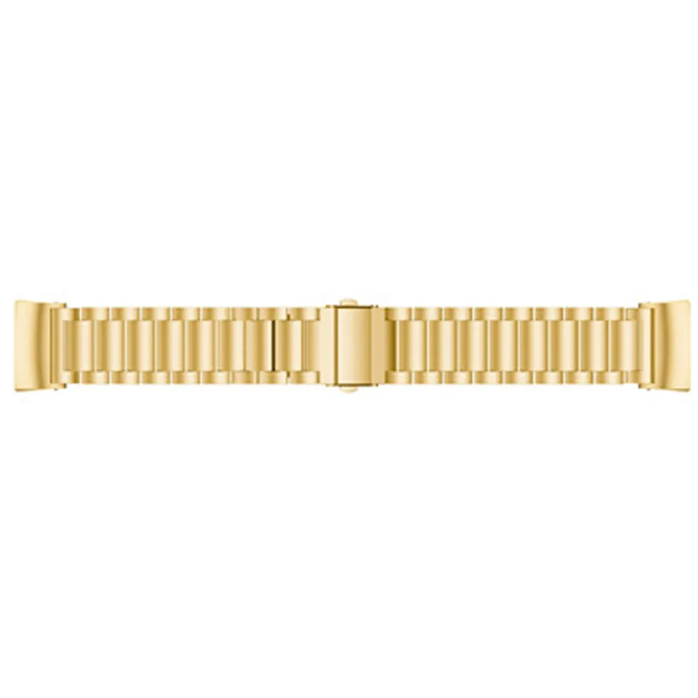 Подлинная Роскошный ремешок для часов кристалл Нержавеющая сталь Часы наручные браслет со звеньями Смарт часы ремешок для Fitbit заряд 3