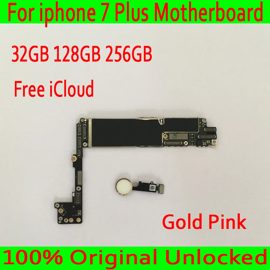 

with IOS System for iphone 7 Plus Motherboard 100% Original unlocked for iphone 7 Plus Logic board with Touch ID