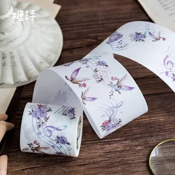 

1pcs 5 cm X 5 m Beautiful Bird of peace Special ink washi tape children diy decoration masking tape stationery scrapbooking tool