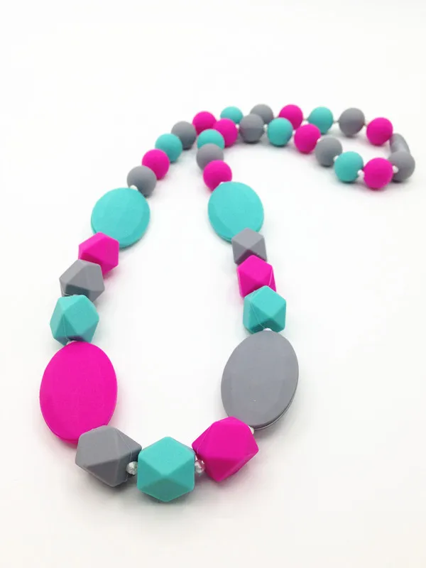 Bpa Free Food Grade Silicone Teething Necklace Baby Safe Bpa Free Food Grade Silicone Teething Necklace Baby Safe Mom Nursing Jewelry In Chain Necklaces From Accessories On