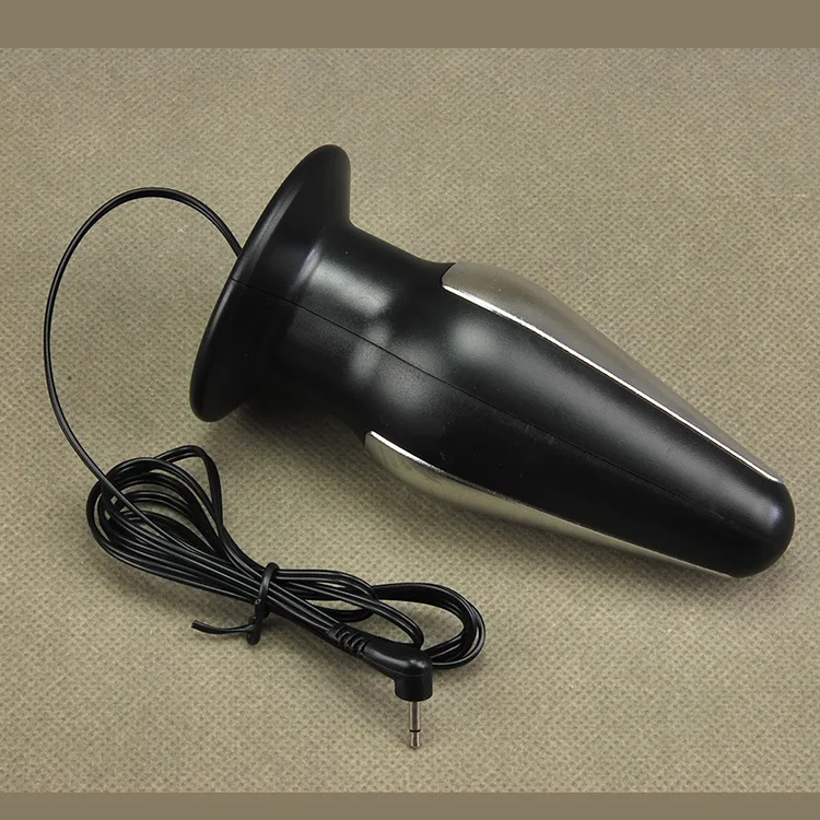  Super Large Size Extreme Electro Shock Bult Plug Electro Sex Therapy Anal Plug Electric Shock Elect