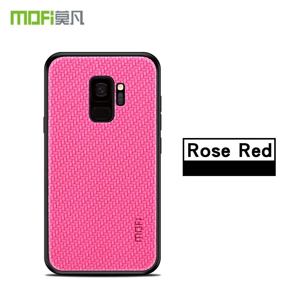 Для samsung Galaxy S9 S9 Plus, тканевый Силиконовый Мягкий противоударный чехол Capas MOFi, чехол для samsung Galaxy S8 S8 Plus, чехол - Цвет: Rose Red