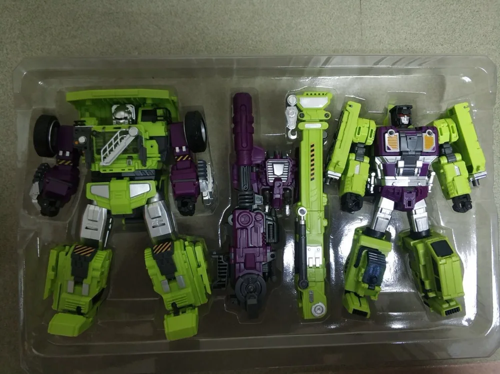 

Robot Toys Transformation JINBAO Oversized Devastator Long Haul & Hook Set C Action Figure IN STOCK