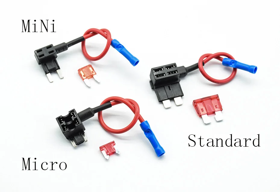 12 В маленький средний автомобильный предохранитель Add-a-circuit TAP адаптер Micro/Mini/standard ATM, APM лезвие Авто держатель предохранителя с 10A ATM лезвие предохранителя