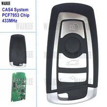 WALKLEE Smart Key 4BT fit for BMW CAS4 CAS4+ 433MHz with PCF7953 Chip Car Remote Key