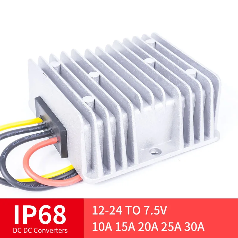 

12-24 TO 7.5V 10A 15A 20A 25A 30A High Quality DC Converter Step-Down DC Voltage Regulator Voltage Mutual, Suitable for Automot