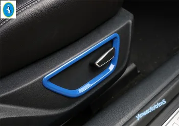 

Lapetus Interior Seat Adjustment Button Decoration Frame Molding Cover Trim Fit For Ford Mustang 2015 2016 2017 2018 2019 / ABS