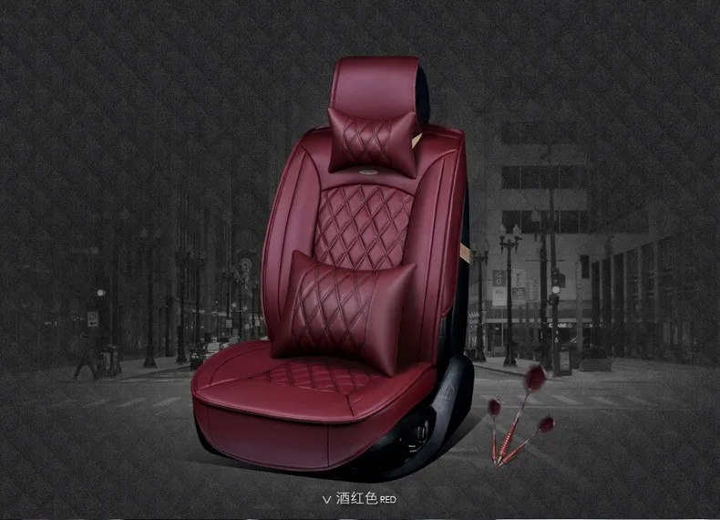 Для volvo s40 s80 s60 V40 V60 XC60 черный красный бренд роскошный автомобиль из мягкой кожи сиденья спереди и сзади полное покрытие автомобильное сиденье чехлы