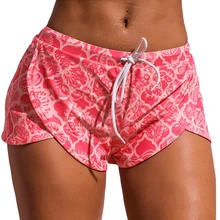 Mais tamanho calças de praia impressão calças de banho bottoms cintura baixa calções de banho sexy troncos de natação tankini boxer tankini 2019