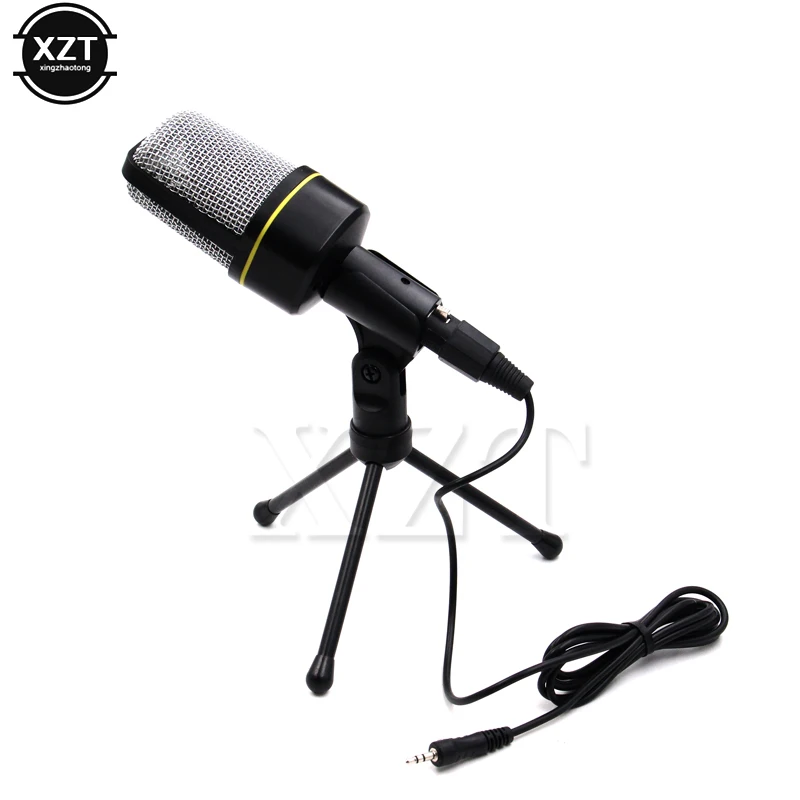 Micrófono unidireccional de sonido profesional, alta calidad, con soporte para PC, portátil, Skype, compatible con cantar y chatear
