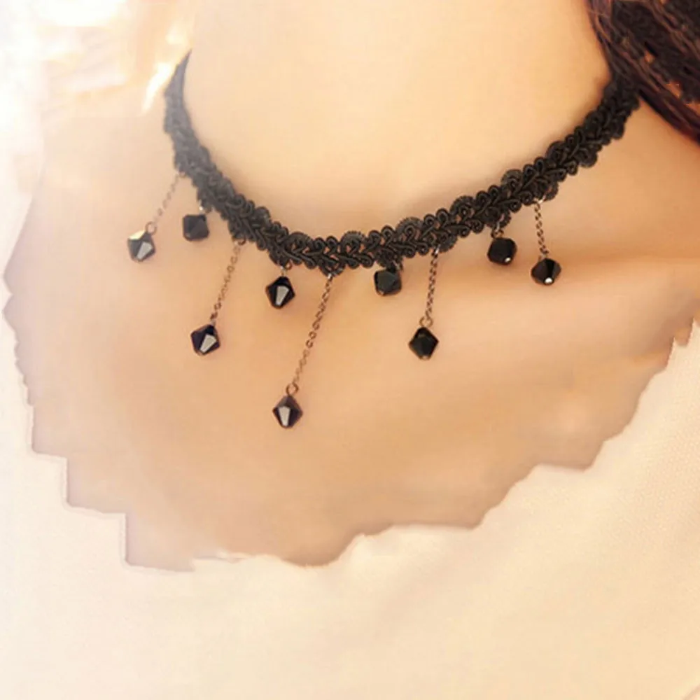 

Stylish Pendant Necklace Women Necklaces Chain Ladies Jewelry Beads Tassel Choker Pendant Couple Collares De Moda 2019 NEW L0709