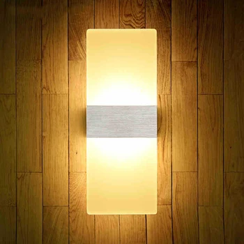 

6W Led Acrylic Wall Lamp AC85-265V Wall Mounted Sconce Lights lamp Decorative Living Room Bedroom Corridor Wall Lights