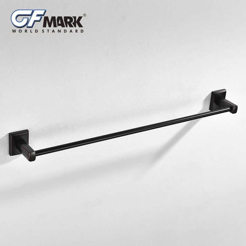 GFmark Черный Античный вешалка для полотенец Toallero ORB поверхности висит стержень