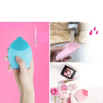 

DC5V Waterproof Electric Food Grade Silica Gel Facial Pore Cleanser Sonic Microearthquake For Gift Towel Dispenser Partner