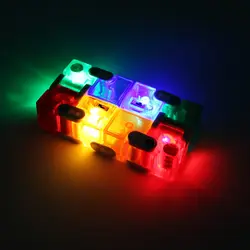 Светодиод вспышки Бесконечность CUBE Непоседа EDC палец Spinner Magic CUBE игрушка рельеф фокус беспокойство подарок игрушки ручной Спиннеры CUBE