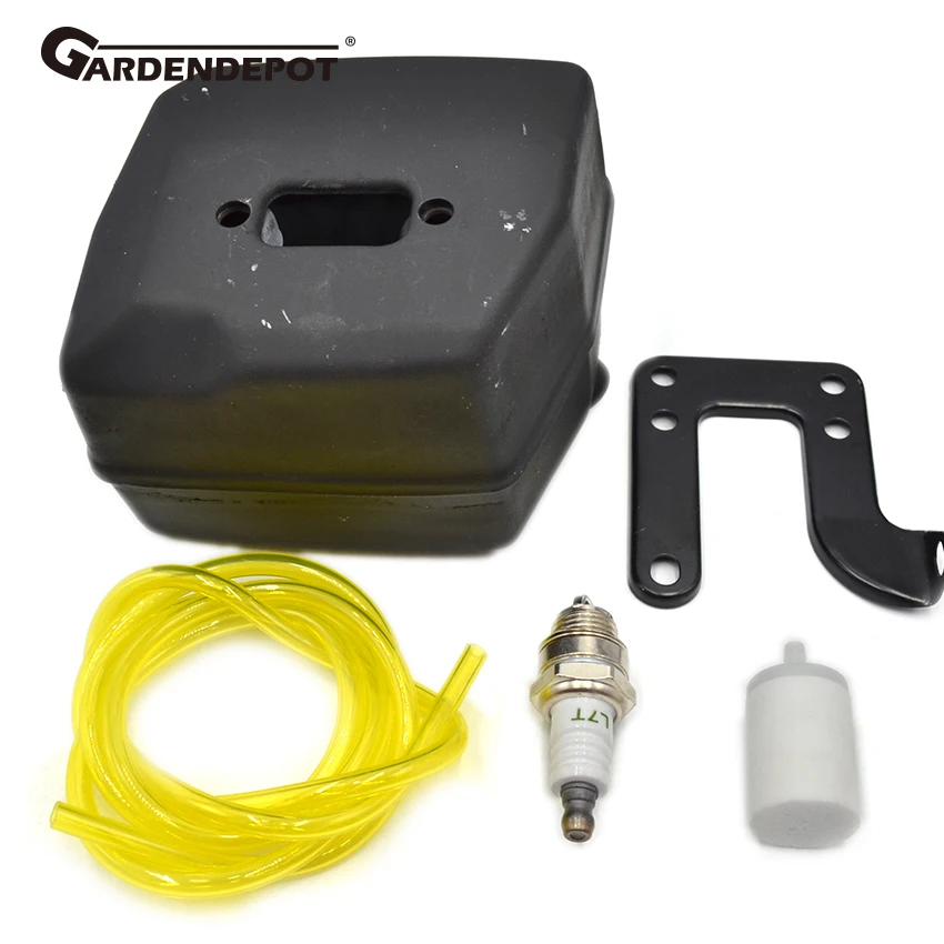 New Muffler With Bracket Fits Husqvarna 61 266 268 272 Fits OEM 503 47 69-01