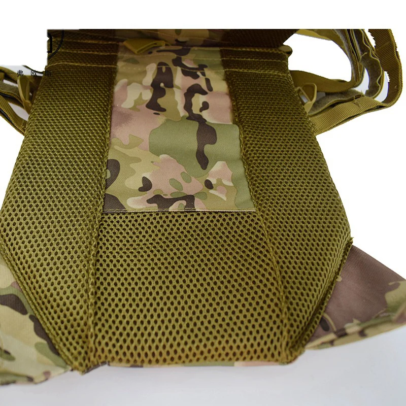 Уличный армейский тактический жилет, тренировочный жилет для рыбалки, охоты, спортивный Камуфляжный военный Регулируемый Сверхлегкий защитный рюкзак