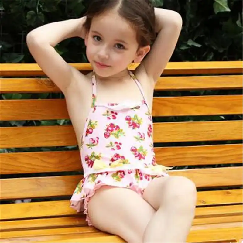 baby girl swimsuit and hat