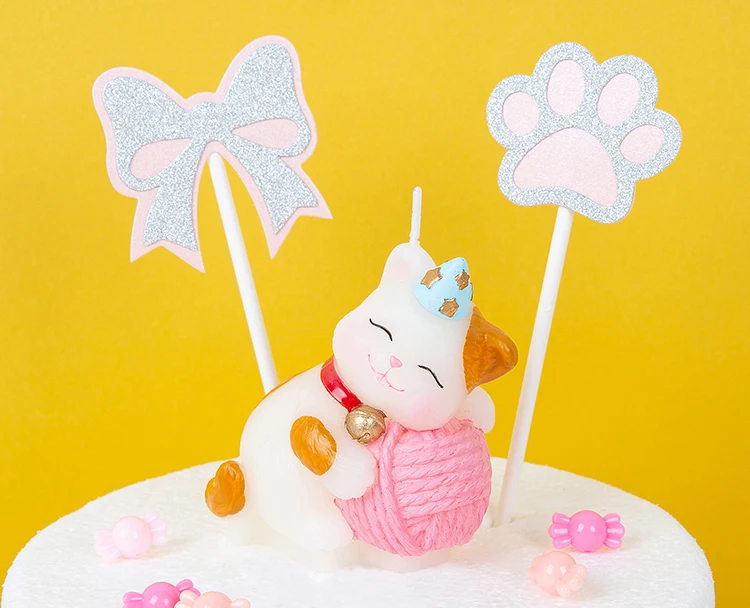 

Creative Birthday Candle, Cat Pet Craft Styling Candle, Creative Cake Decoration, Birthday Cake Decoration