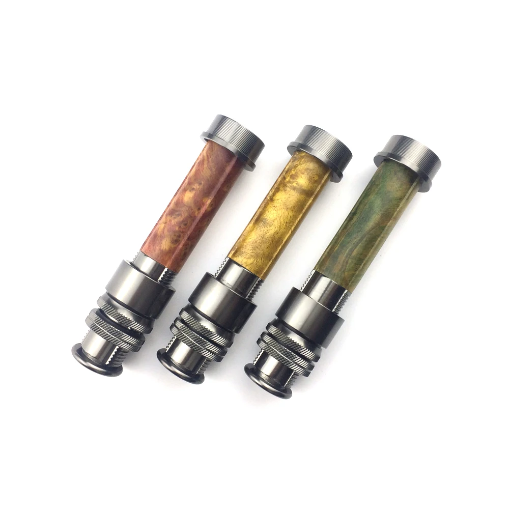 

NooNRoo New Design Reel Seat Aluminum Burled Wood Fishing Rod building DIY Repair fishing rod components