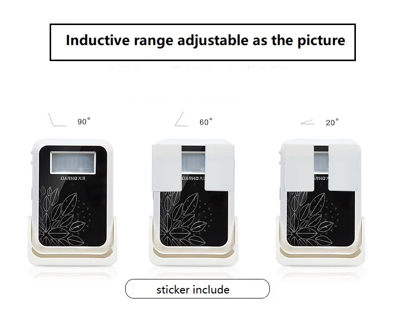 Darho Добро пожаловать магазин устройств дома Добро пожаловать дверной звонок с изображением колокольчика охранной сигнализации Chime беспроводной инфракрасный ИК монитор датчик детектор