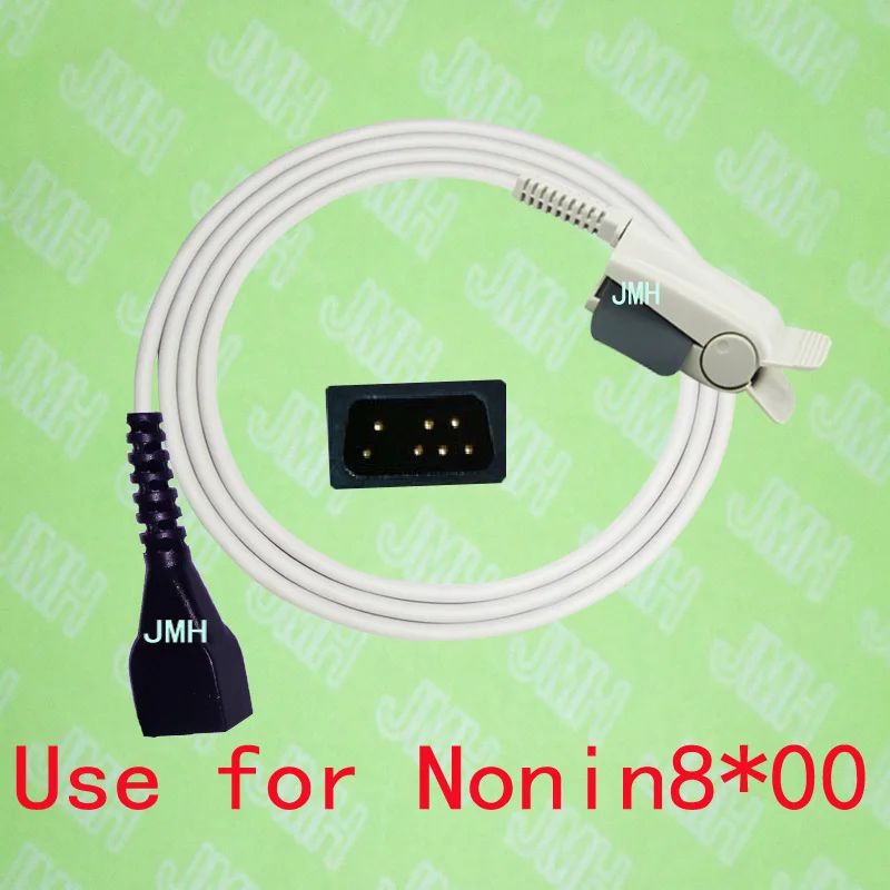 

Compatible with Nonin 8500,8600,8700, 8800 Pulse Oximeter monitor, Adult finger clip spo2 sensor,Nellcor clip.