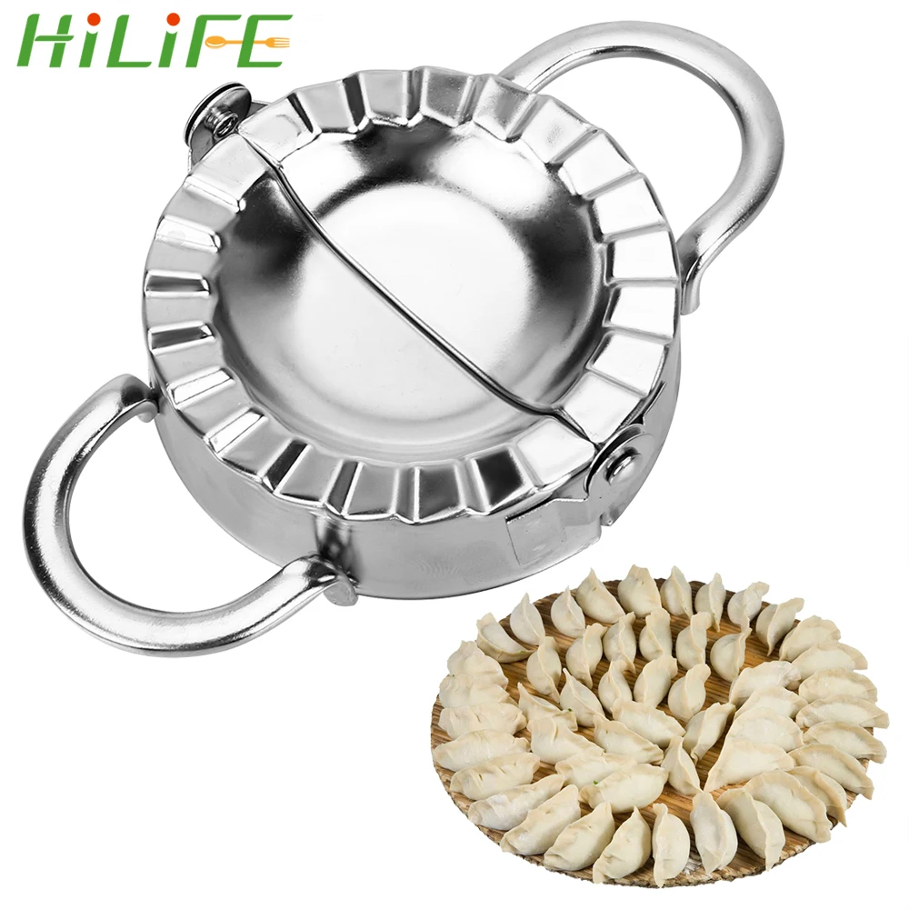 

HILIFE 1pc Stainless Steel Dumpling Maker Wrapper Dough Cutter Pastry Tools Eco-Friendly Dumpling Mould Gyoza Mold