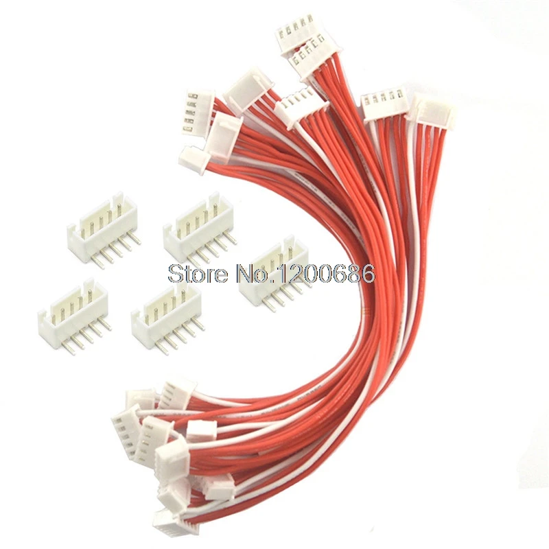 Двойной конец 30 см 24AWG 5 P XH 2 54 мм контактный фоторазъем женский и мужской с