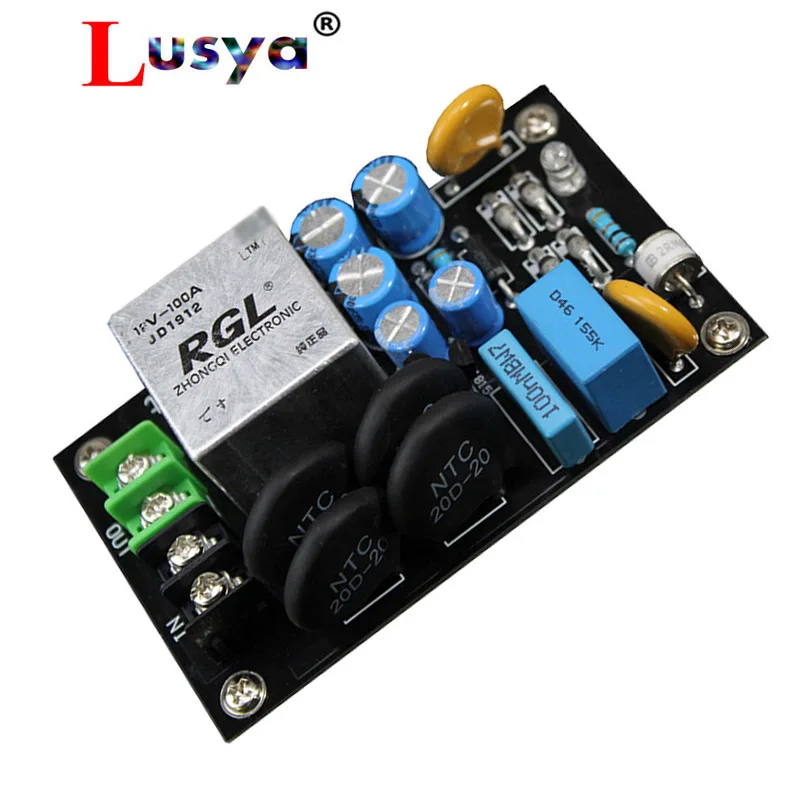 

100A Relay Thunder Protection 110V 220V 2000W Power Supply Soft Starting Board High Power For 1969 Amplifier Speaker DIY T0226