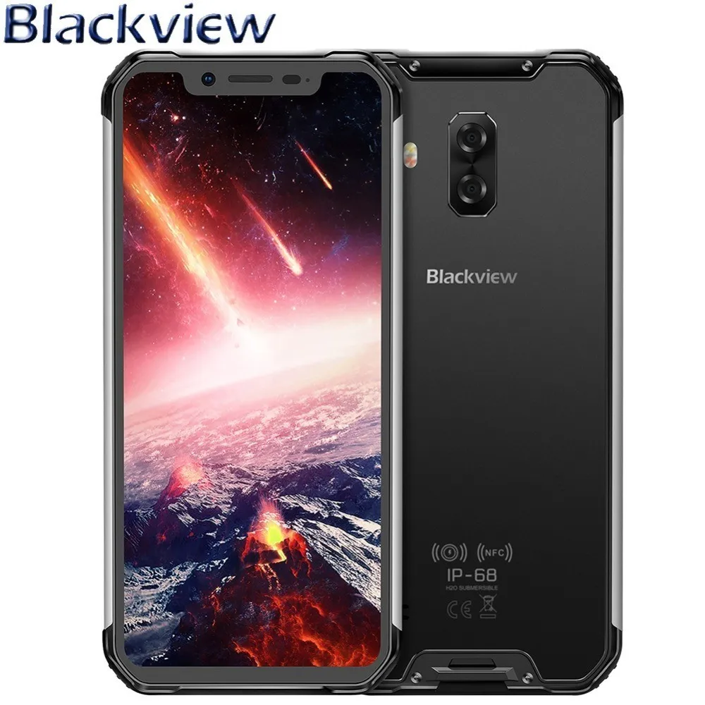 Blackview BV9600 Pro 6,2" 19:9 FHD прочный IP68 водонепроницаемый смартфон Helio P60 MT6771 Android 8,1 6 ГБ+ 128 Гб AMOLED 5580 мАч NFC