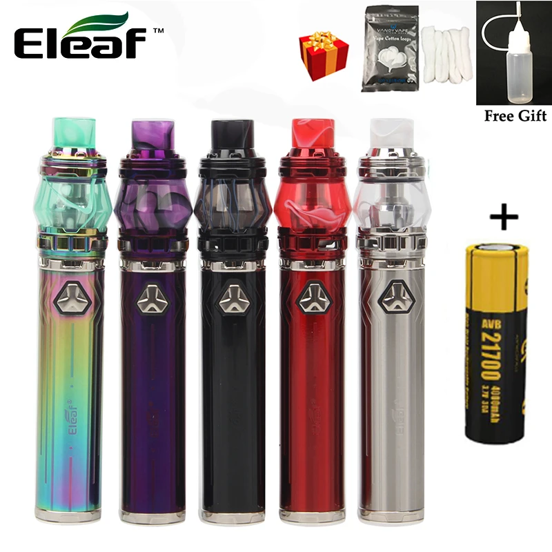 

Original Eleaf iJust 21700 with ELLO Duro Kit 80W Box MOD 5.5ml Tank Atomizer HW Coil Electronic Cigarette With 21700 Battery