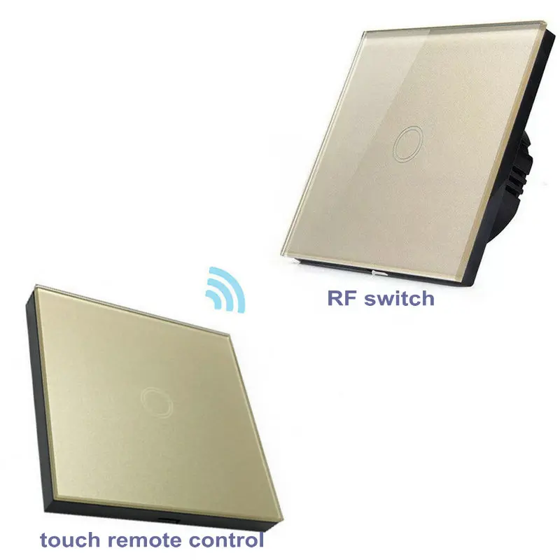 

RF433 wall light Switch remote control receiver transmitter smart switch EU Standard wireless touch switch