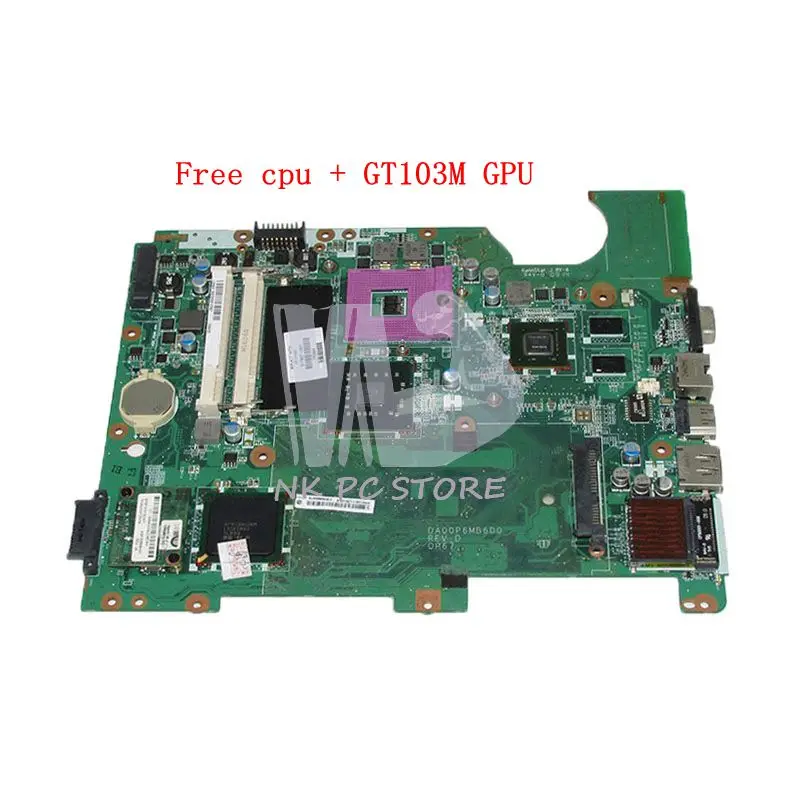 NOKOTION DA00P6MB6D0 517837-001 For HP Compaq Presario CQ61 G61 Laptop Motherboard DDR2 G103M GPU Free cpu NOKOTION DA00P6MB6D0 517837-001 For HP Compaq Presario CQ61 G61 Laptop Motherboard DDR2 G103M GPU Free cpu