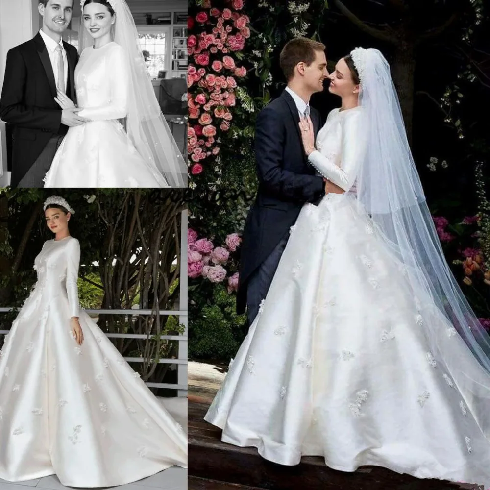 miranda-kerr-wedding-dresses-with-long-sleeve-2019-modest-jewel-muslim-middle-east-3d-floral-matte-stain-princess-church-royal-wedding-gown_副本