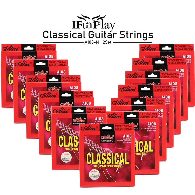 Classical Guitar Strings Clear Nylon Strings Silver Plated Copper Alloy